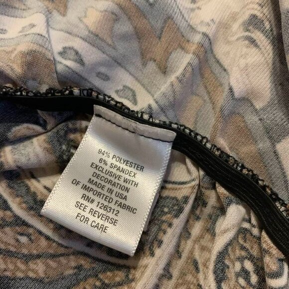 DressBarn. Sz Large. USA. Embellished, Studded, Banded Top. B55 - Picture 6 of 6